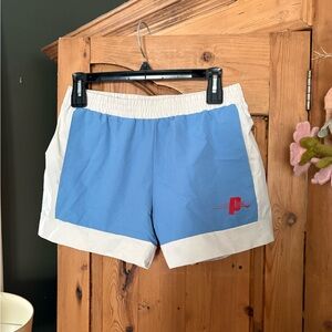 Prince Light Blue and White Women’s Athletic Shorts